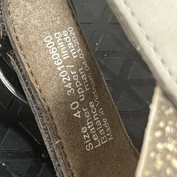 Dansko Womens Sz 10-10.5 Susie Brown Wedge Nubuck Leather Strappy Sandals - Picture 9 of 10